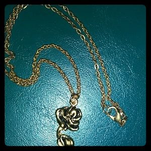 Rose necklace Gold